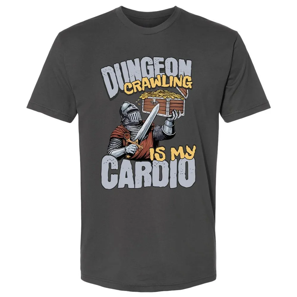 Dungeon Crawling Is My Cardio Premium Unisex T-Shirt - Heavy Metal - 8