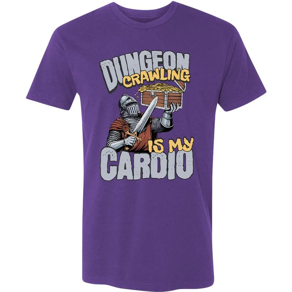 Dungeon Crawling Is My Cardio Premium Unisex T-Shirt - Purple Rush - 7