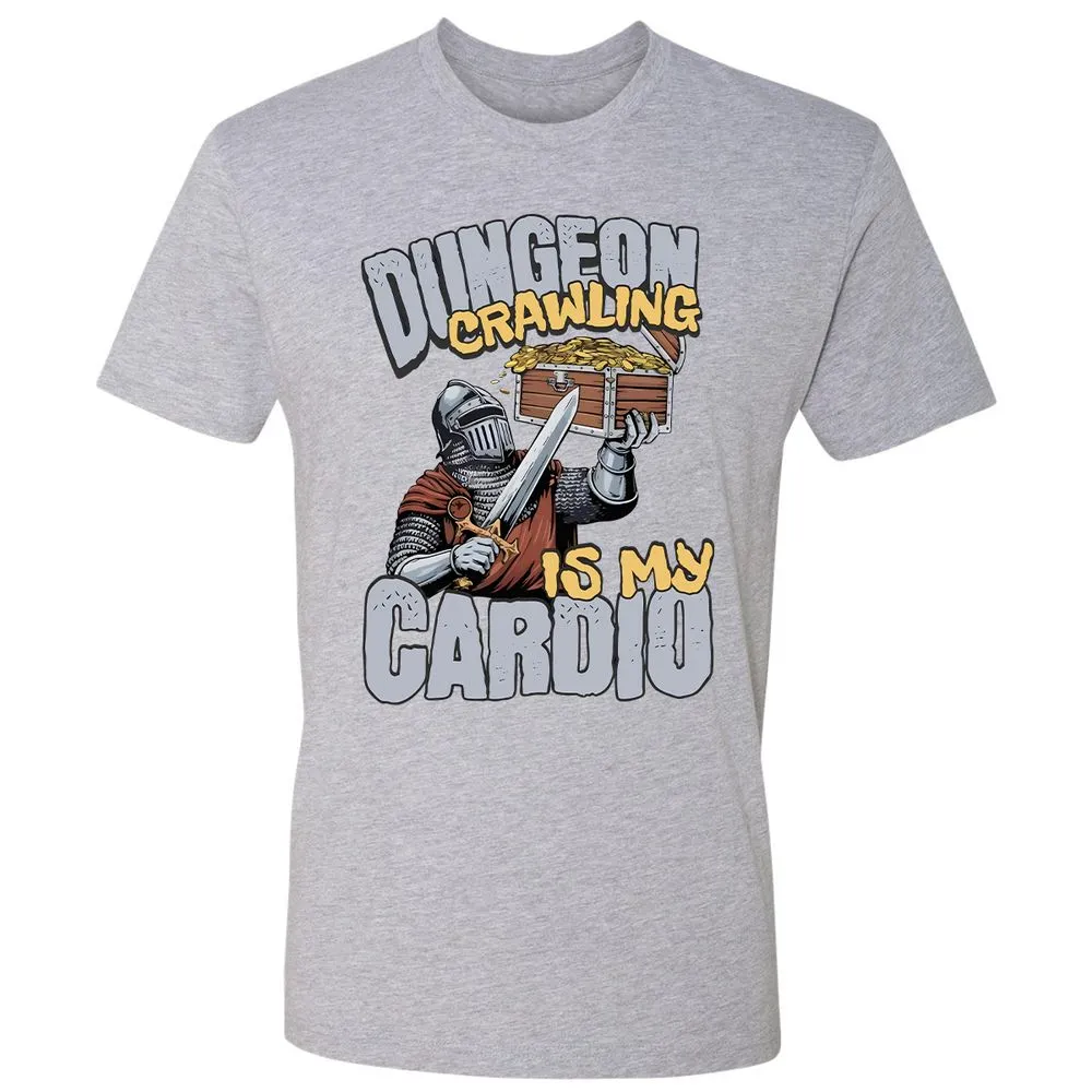 Dungeon Crawling Is My Cardio Premium Unisex T-Shirt - Heather Grey - 9