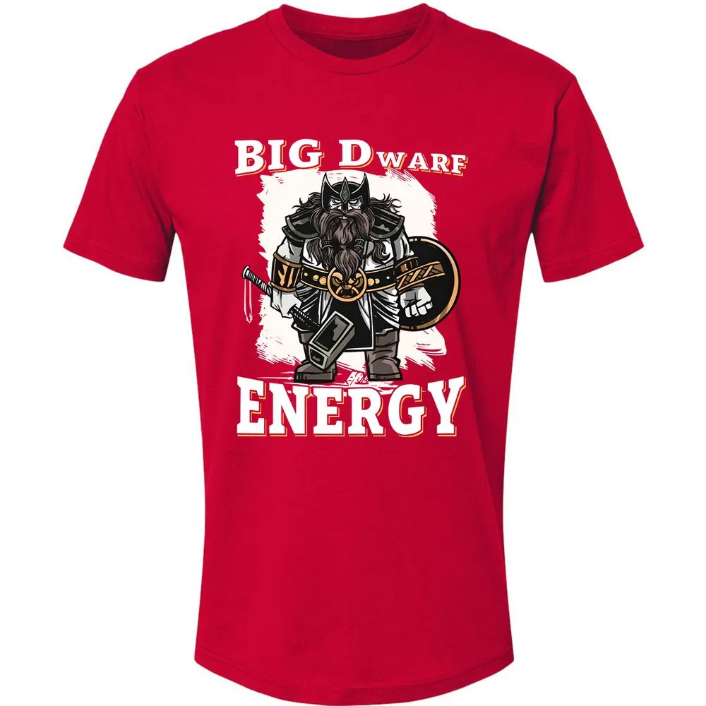 Big Dwarf Energy Premium Unisex T-Shirt - Red - 6