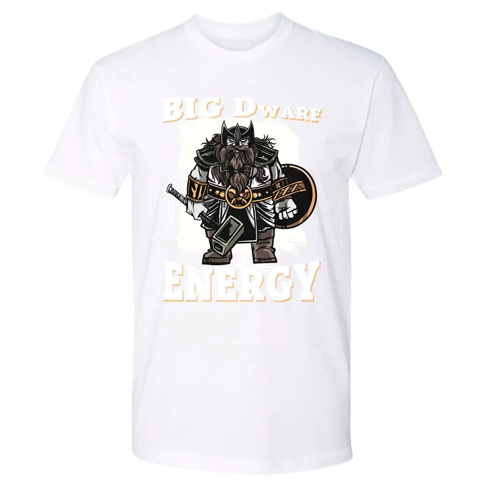 Big Dwarf Energy Premium Unisex T-Shirt - White - 4