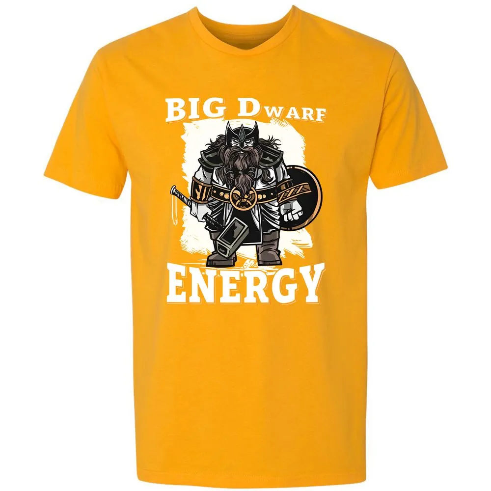 Big Dwarf Energy Premium Unisex T-Shirt - Gold - 12