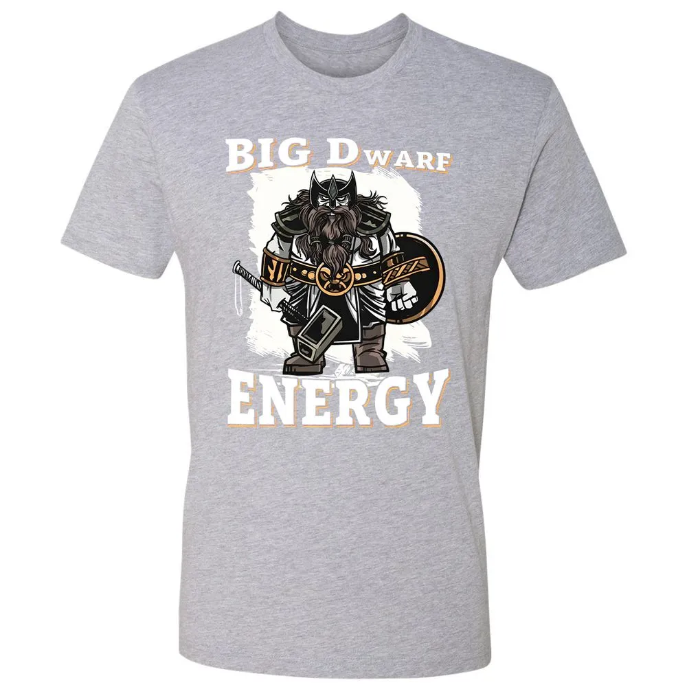 Big Dwarf Energy Premium Unisex T-Shirt - Heather Grey - 9