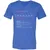 Bestie Stats Unisex V-Neck T-Shirt - Heather True Royal - 14