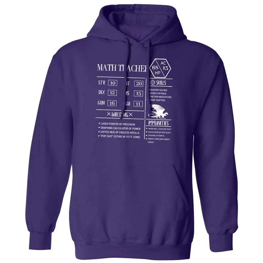 Math Teacher New Classic Unisex Hoodie - Purple - 6