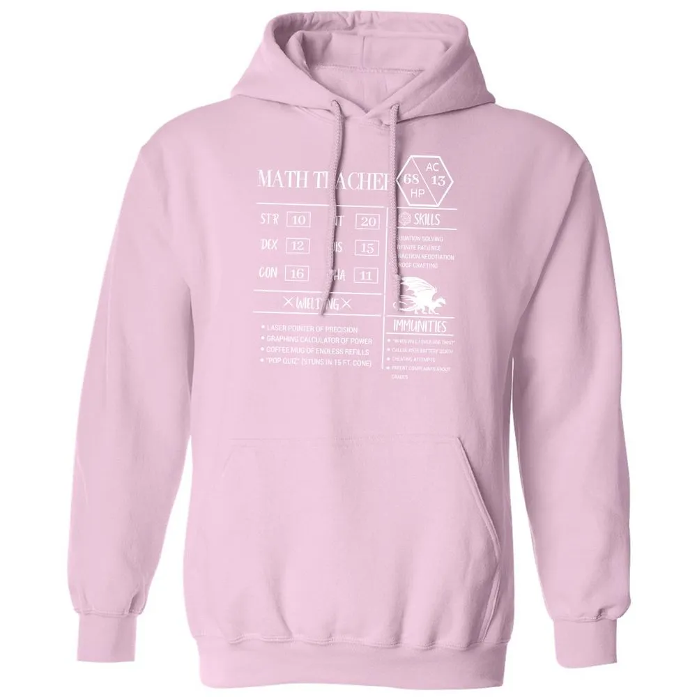 Math Teacher New Classic Unisex Hoodie - Light Pink - 3