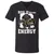 Big Dwarf Energy Unisex V-Neck T-Shirt - Black - 1
