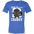 Big Dwarf Energy Unisex V-Neck T-Shirt - Heather True Royal - 14