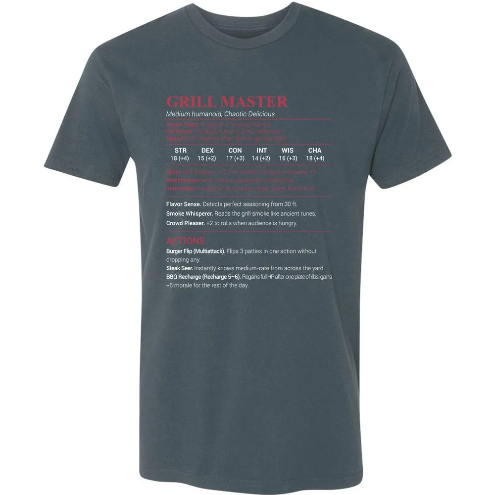 Grill Master Premium Unisex T-Shirt - Indigo - 15