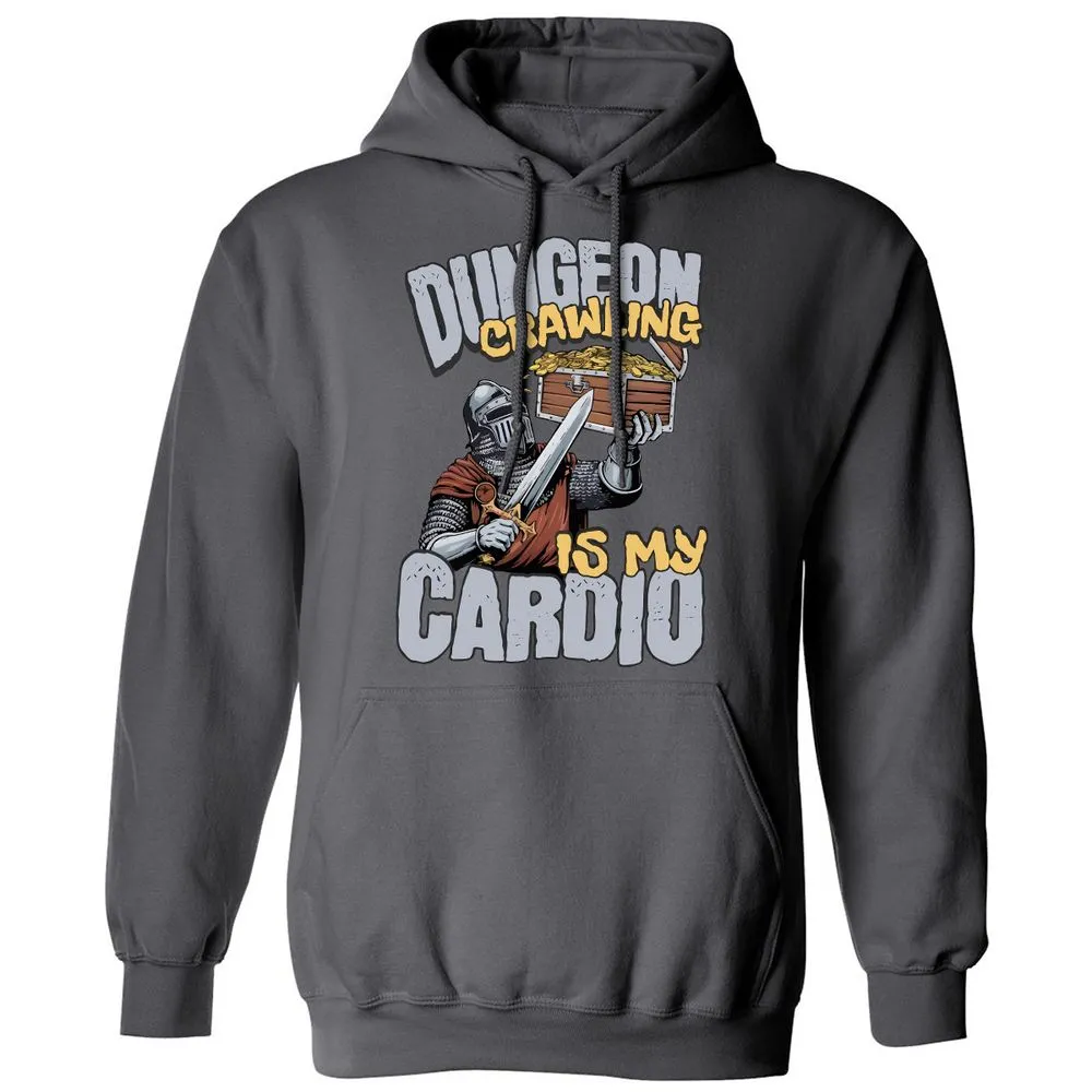 Dungeon Crawling Is My Cardio Classic Unisex Hoodie - Charcoal - 7