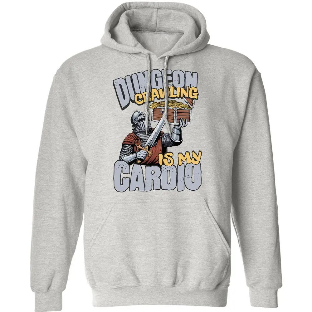 Dungeon Crawling Is My Cardio Classic Unisex Hoodie - Ash - 8