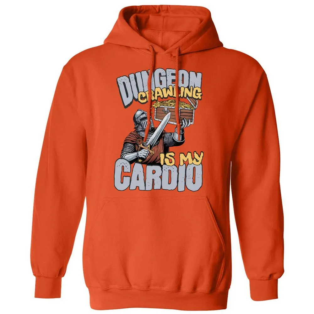 Dungeon Crawling Is My Cardio Classic Unisex Hoodie - Orange - 10
