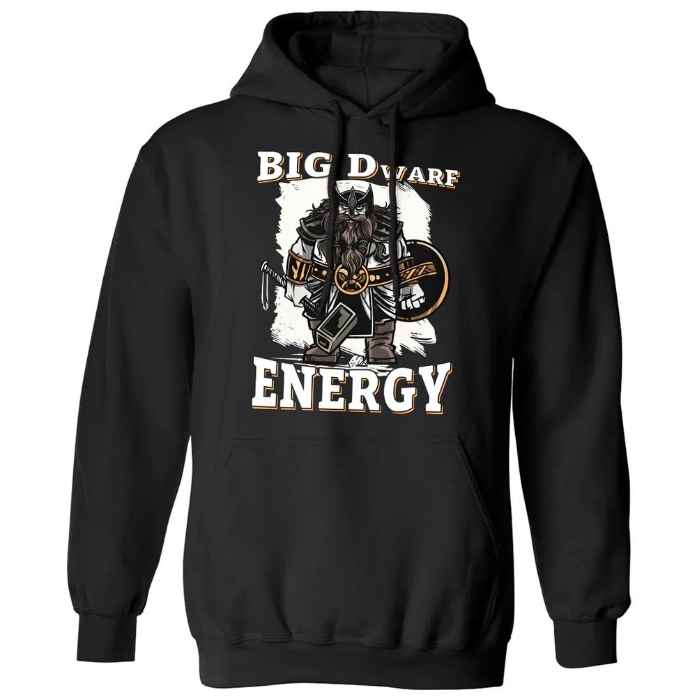 Big Dwarf Energy Classic Unisex Hoodie - Black - 1