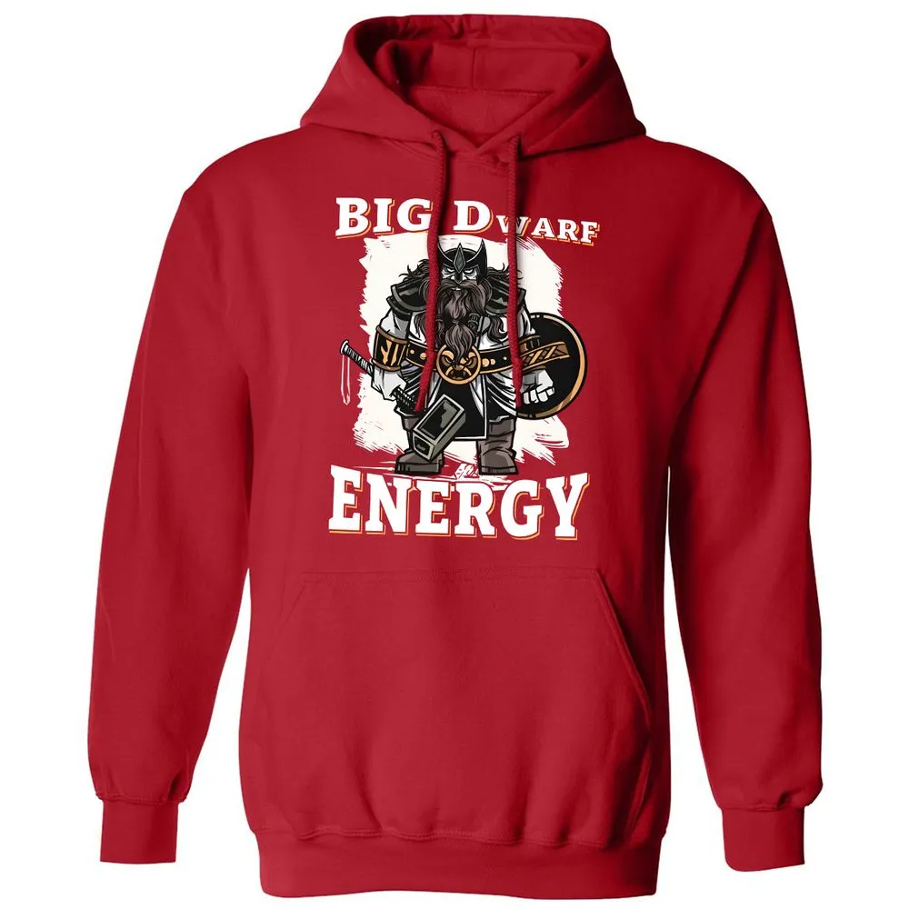 Big Dwarf Energy Classic Unisex Hoodie - Red - 5