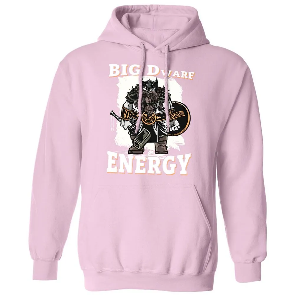 Big Dwarf Energy Classic Unisex Hoodie - Light Pink - 3