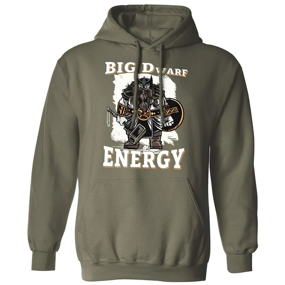 Big Dwarf Energy Classic Unisex Hoodie - Military Green - 4