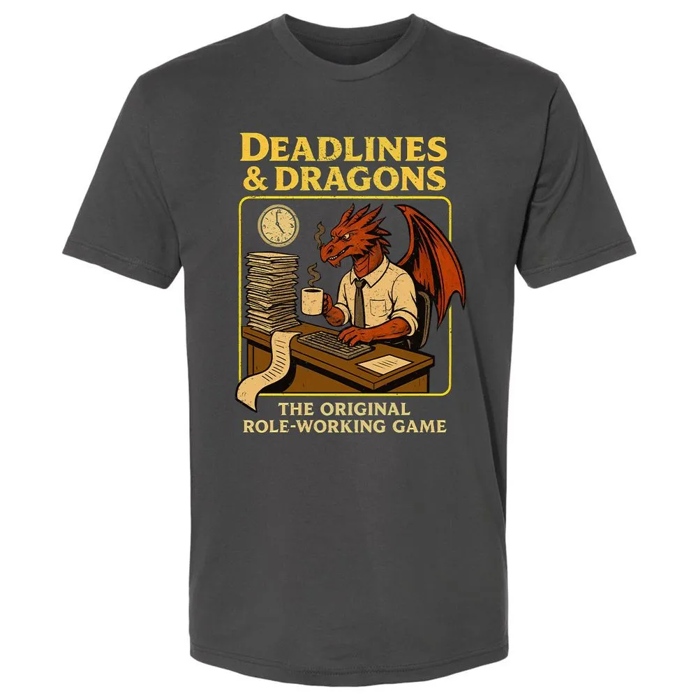 Deadlines & Dragons (Office Staff) Premium Unisex T-Shirt - Heavy Metal - 8