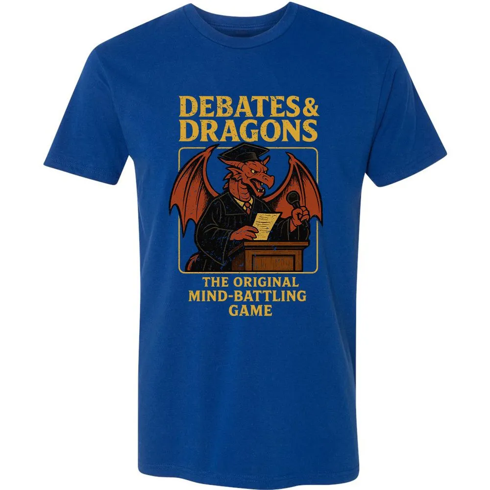 Debates & Dragons Premium Unisex T-Shirt - Royal - 10