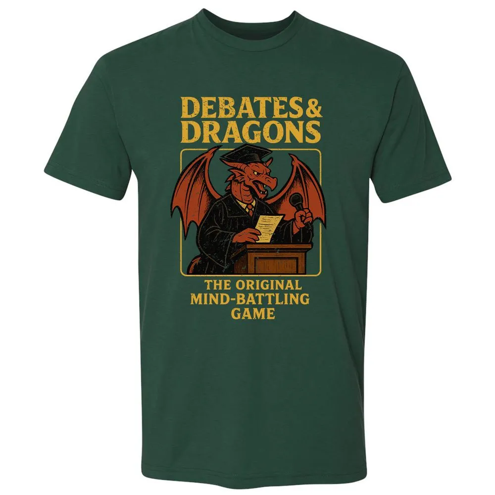 Debates & Dragons Premium Unisex T-Shirt - Forest Green - 13