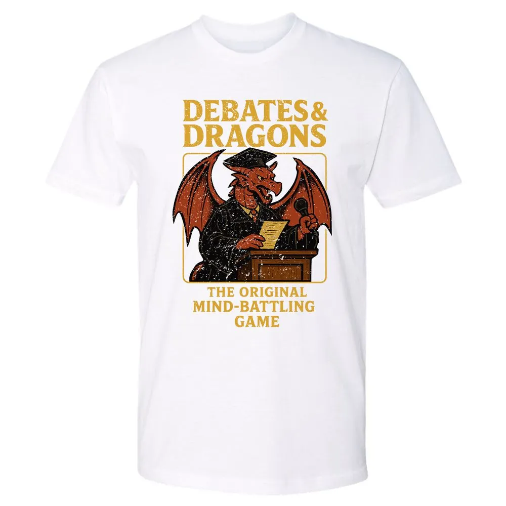 Debates & Dragons Premium Unisex T-Shirt - White - 4