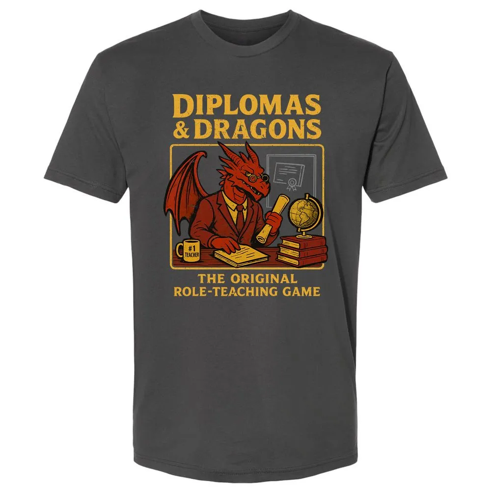 Diplomas & Dragons Premium Unisex T-Shirt - Heavy Metal - 8