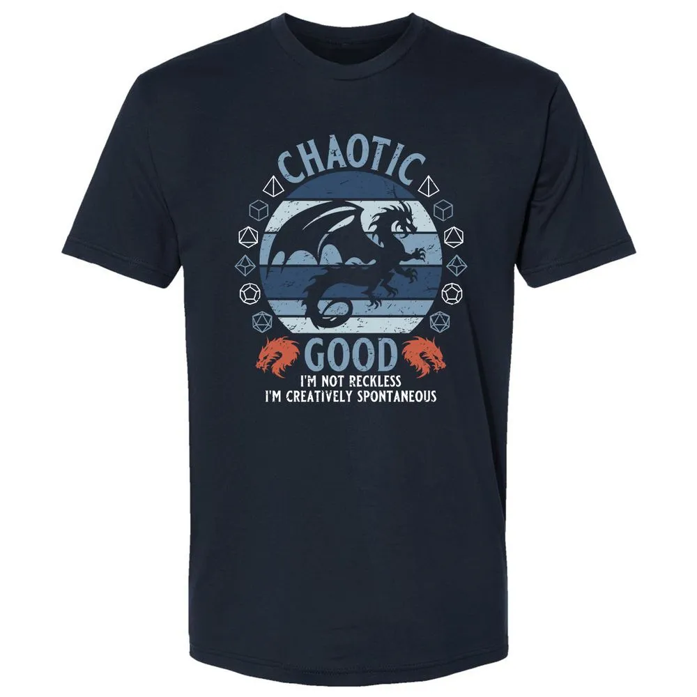 Chaotic Good 2 Premium Unisex T-Shirt - Midnight Navy - 2