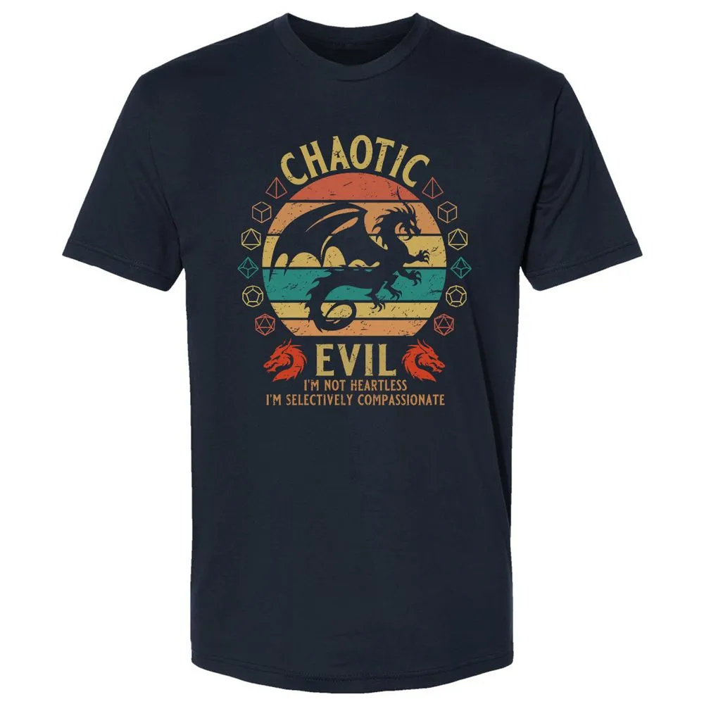 Chaotic Evil Premium Unisex T-Shirt - Midnight Navy - 2