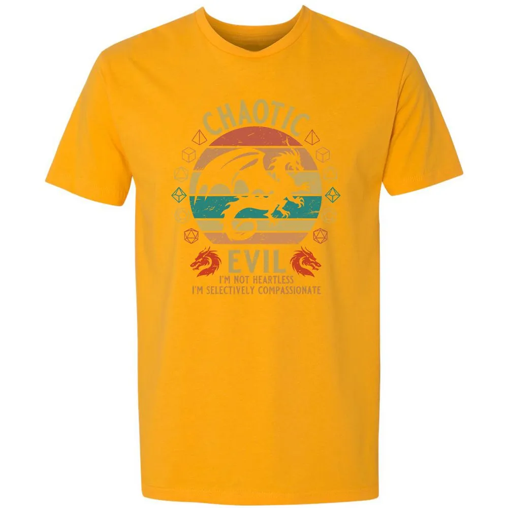 Chaotic Evil Premium Unisex T-Shirt - Gold - 12