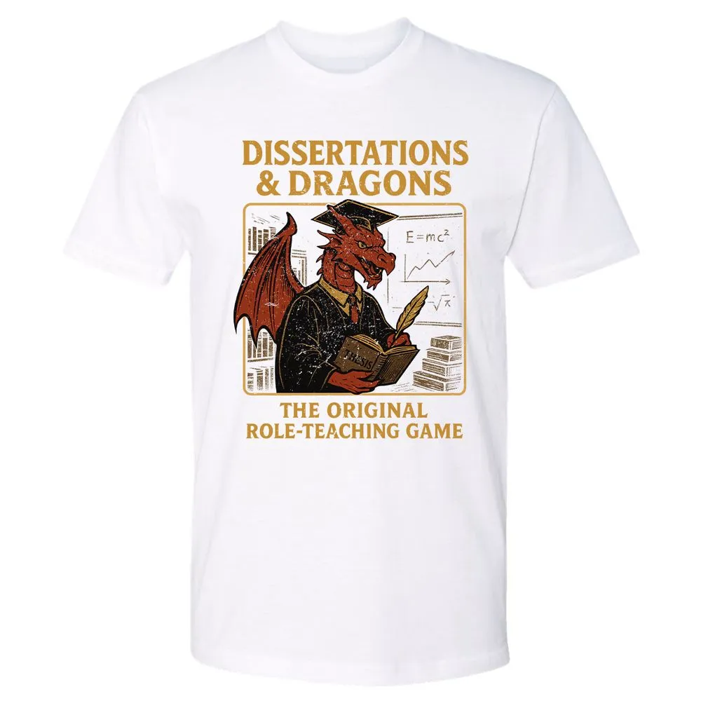 Disserations & Dragons Premium Unisex T-Shirt - White - 4