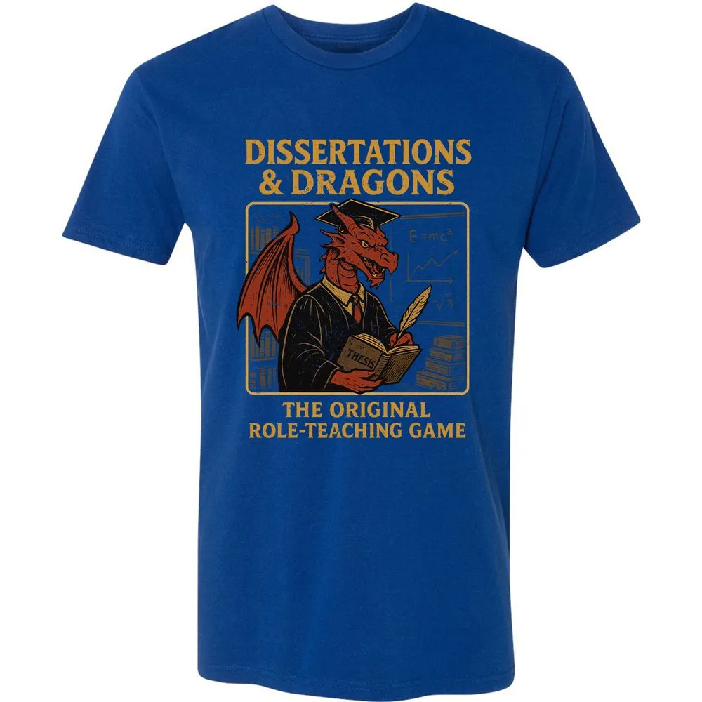 Disserations & Dragons Premium Unisex T-Shirt - Royal - 10