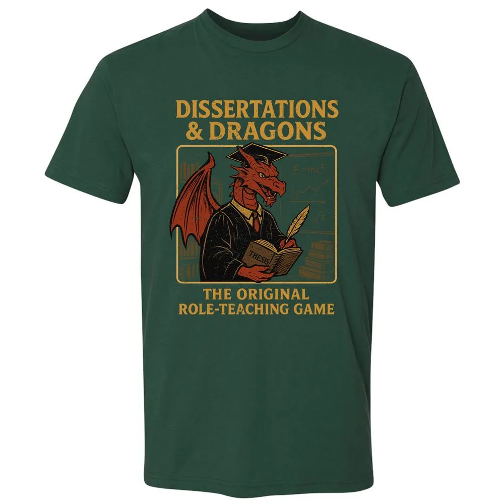 Disserations & Dragons Premium Unisex T-Shirt - Forest Green - 13