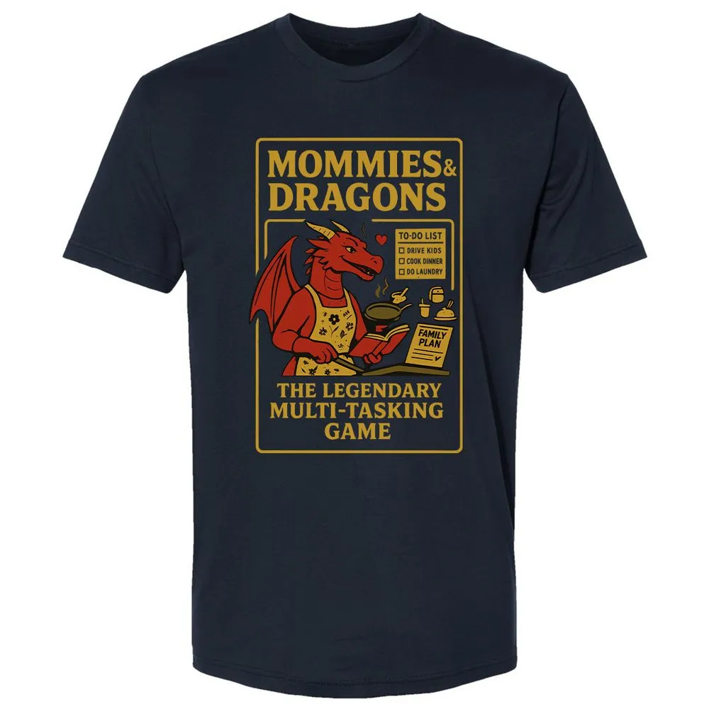 Mommies & Dragons Premium Unisex T-Shirt - Midnight Navy - 2