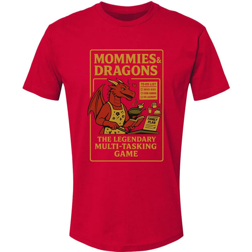Mommies & Dragons Premium Unisex T-Shirt - Red - 6