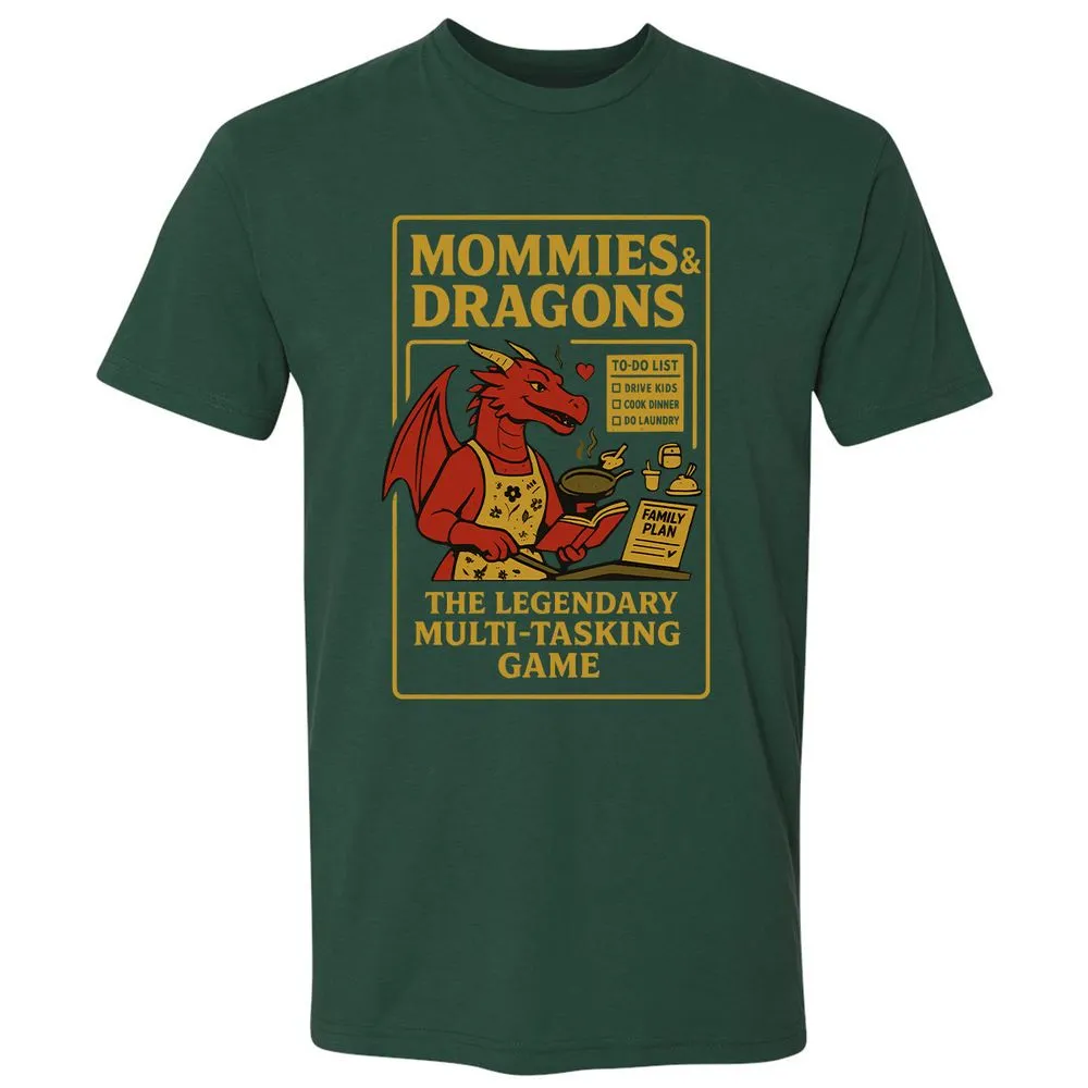 Mommies & Dragons Premium Unisex T-Shirt - Forest Green - 13