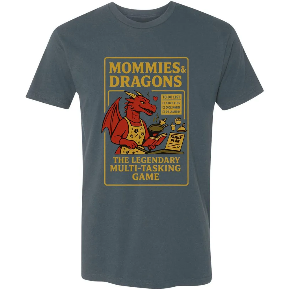 Mommies & Dragons Premium Unisex T-Shirt - Indigo - 15