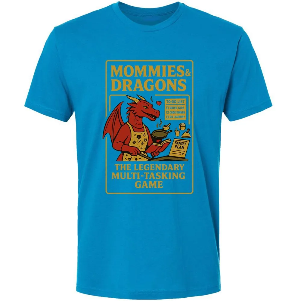 Mommies & Dragons Premium Unisex T-Shirt - Turquoise - 16