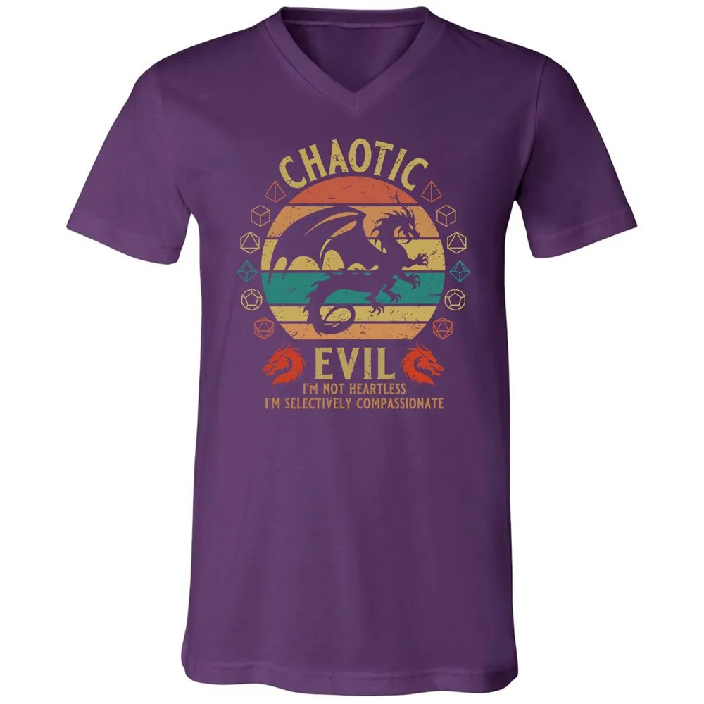 Chaotic Evil Unisex V-Neck T-Shirt - Team Purple - 9