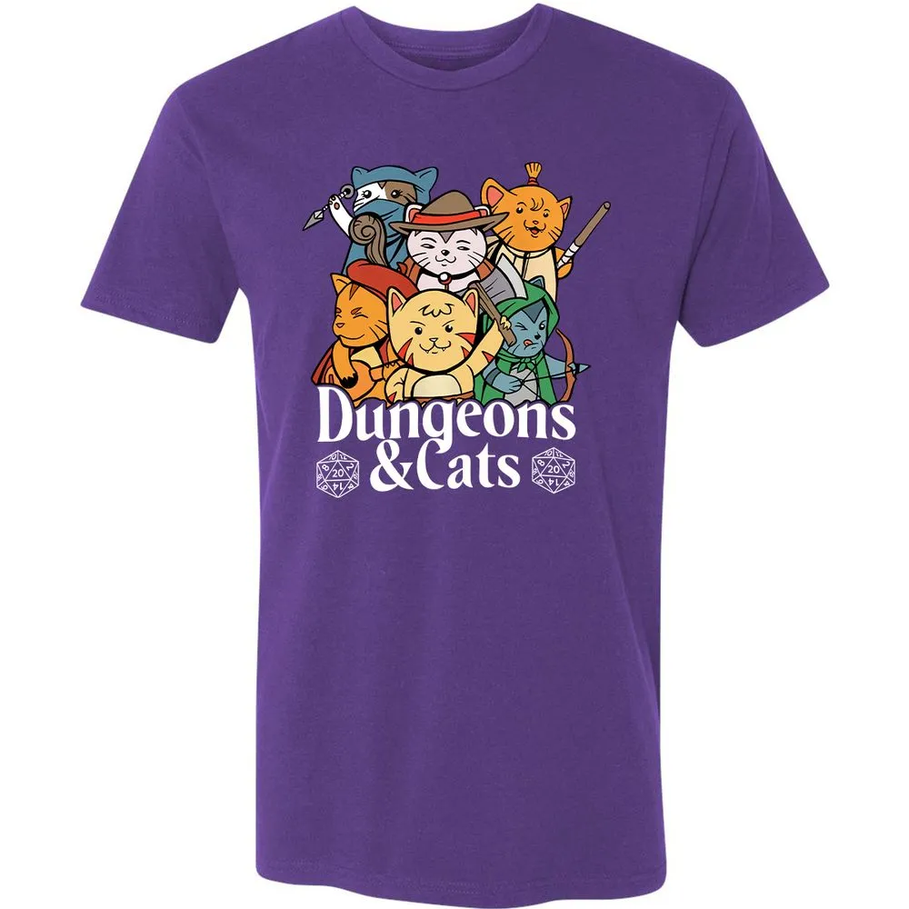 Dungeons & Cats Premium Unisex T-Shirt - Purple Rush - 7