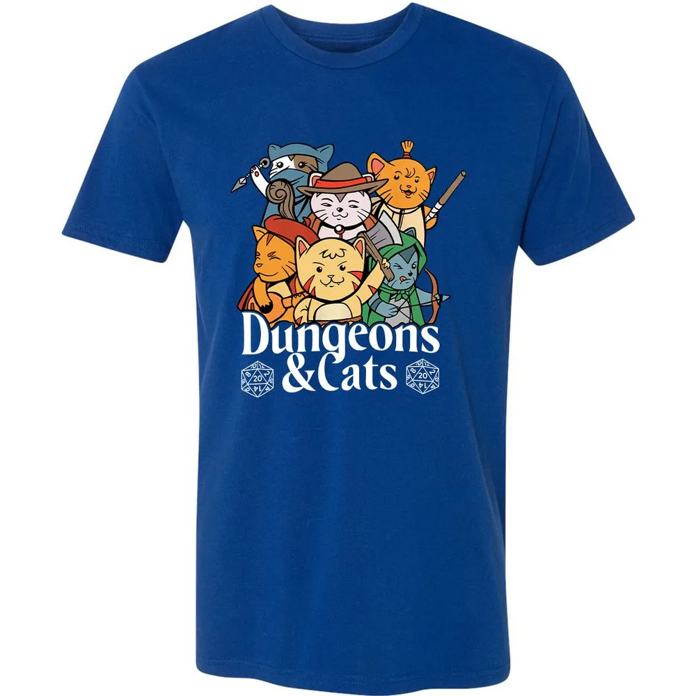 Dungeons & Cats Premium Unisex T-Shirt - Royal - 10