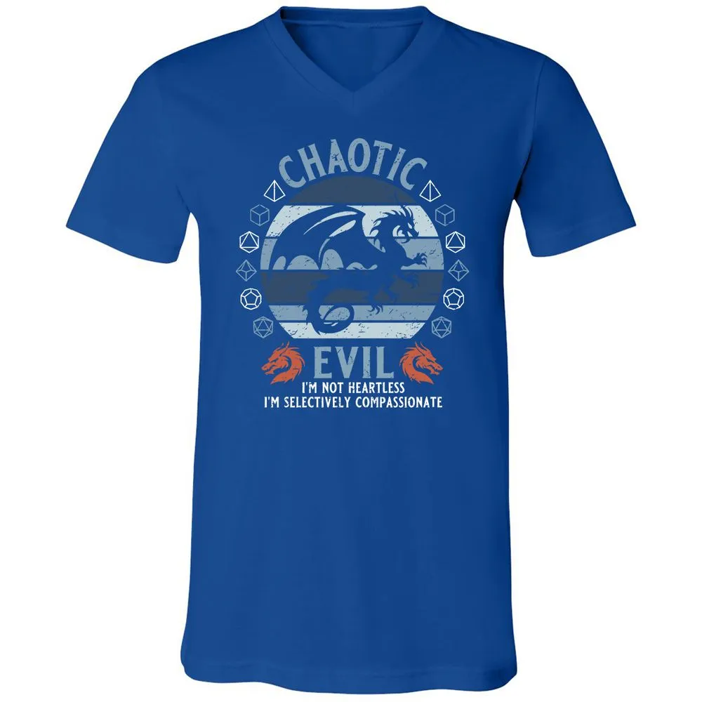 Chaotic Evil 2 Unisex V-Neck T-Shirt - True Royal - 4
