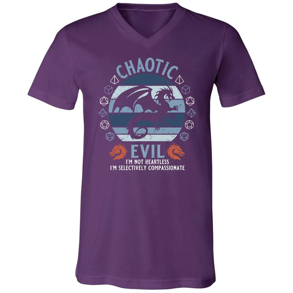 Chaotic Evil 2 Unisex V-Neck T-Shirt - Team Purple - 9