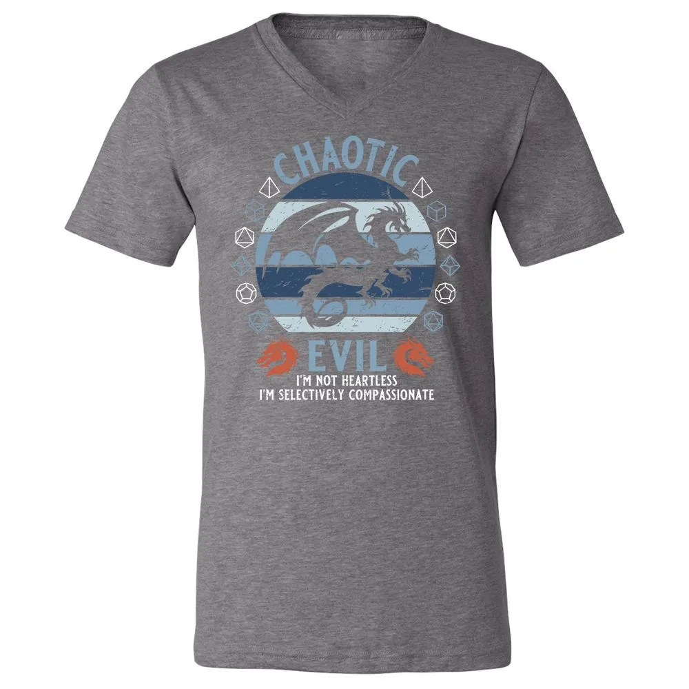 Chaotic Evil 2 Unisex V-Neck T-Shirt - Deep Heather - 13