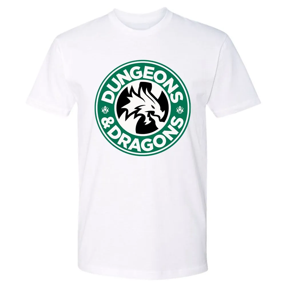 D&D Coffee Premium Unisex T-Shirt - White - 4