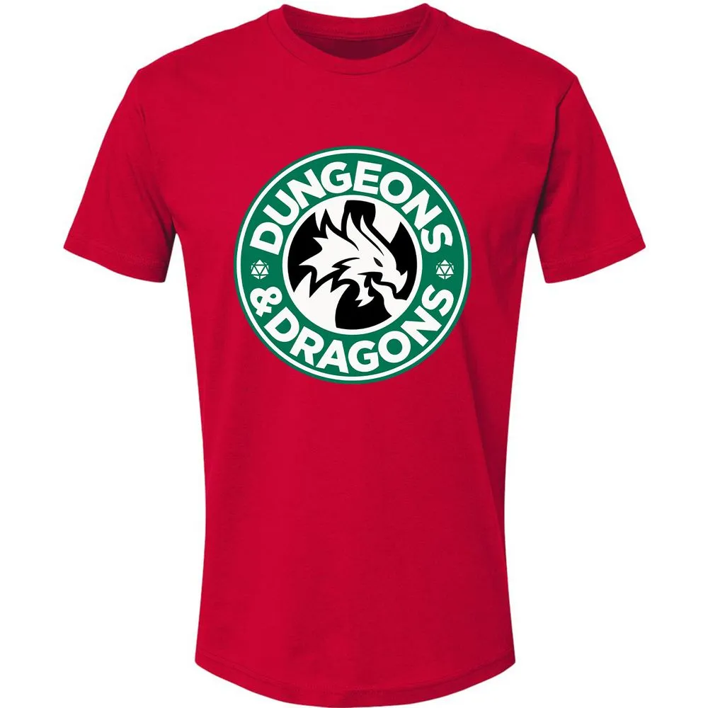 D&D Coffee Premium Unisex T-Shirt - Red - 6