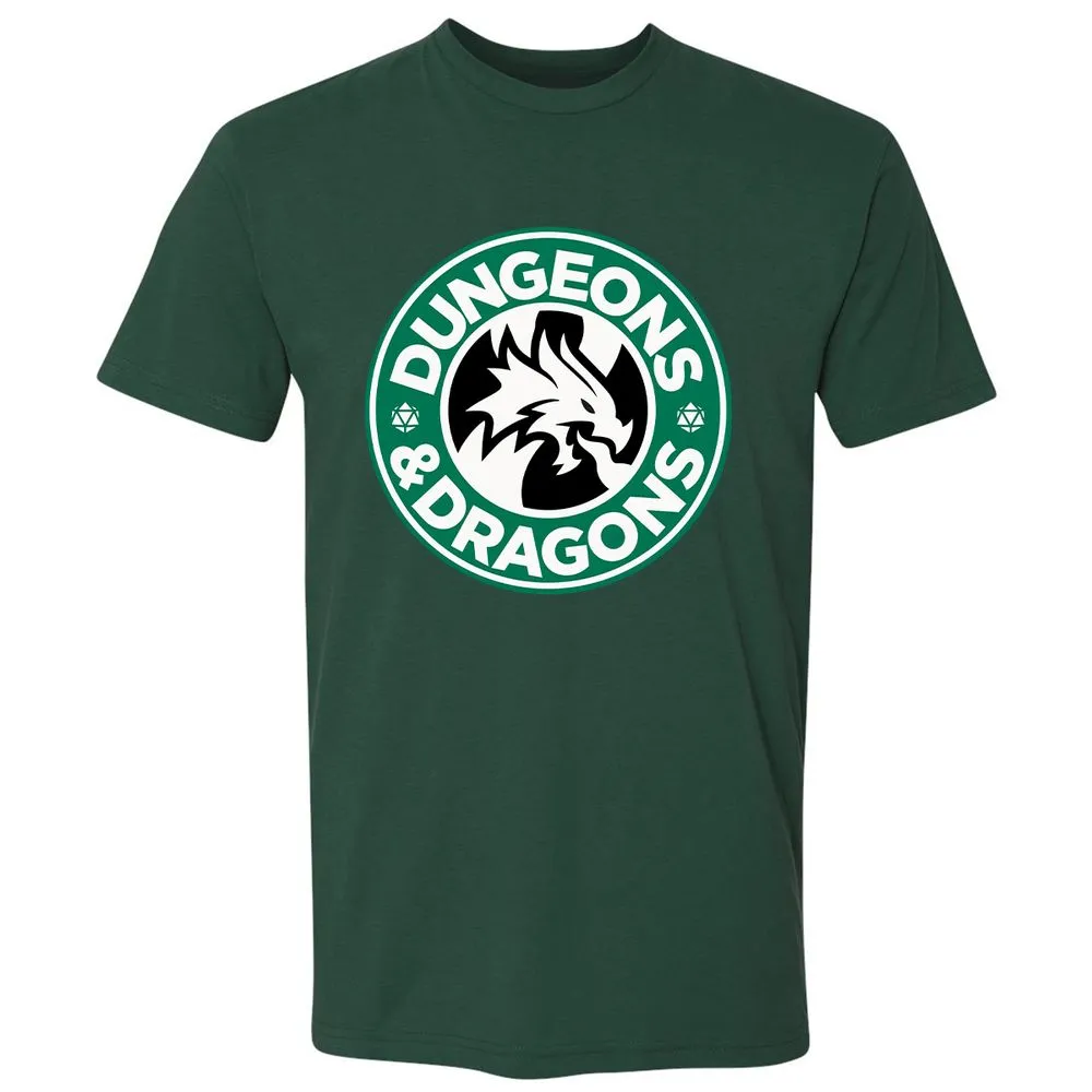 D&D Coffee Premium Unisex T-Shirt - Forest Green - 13