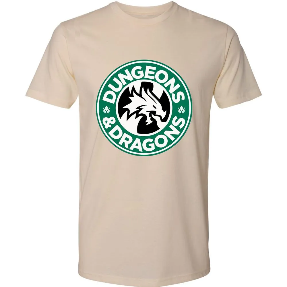 D&D Coffee Premium Unisex T-Shirt - Cream - 14