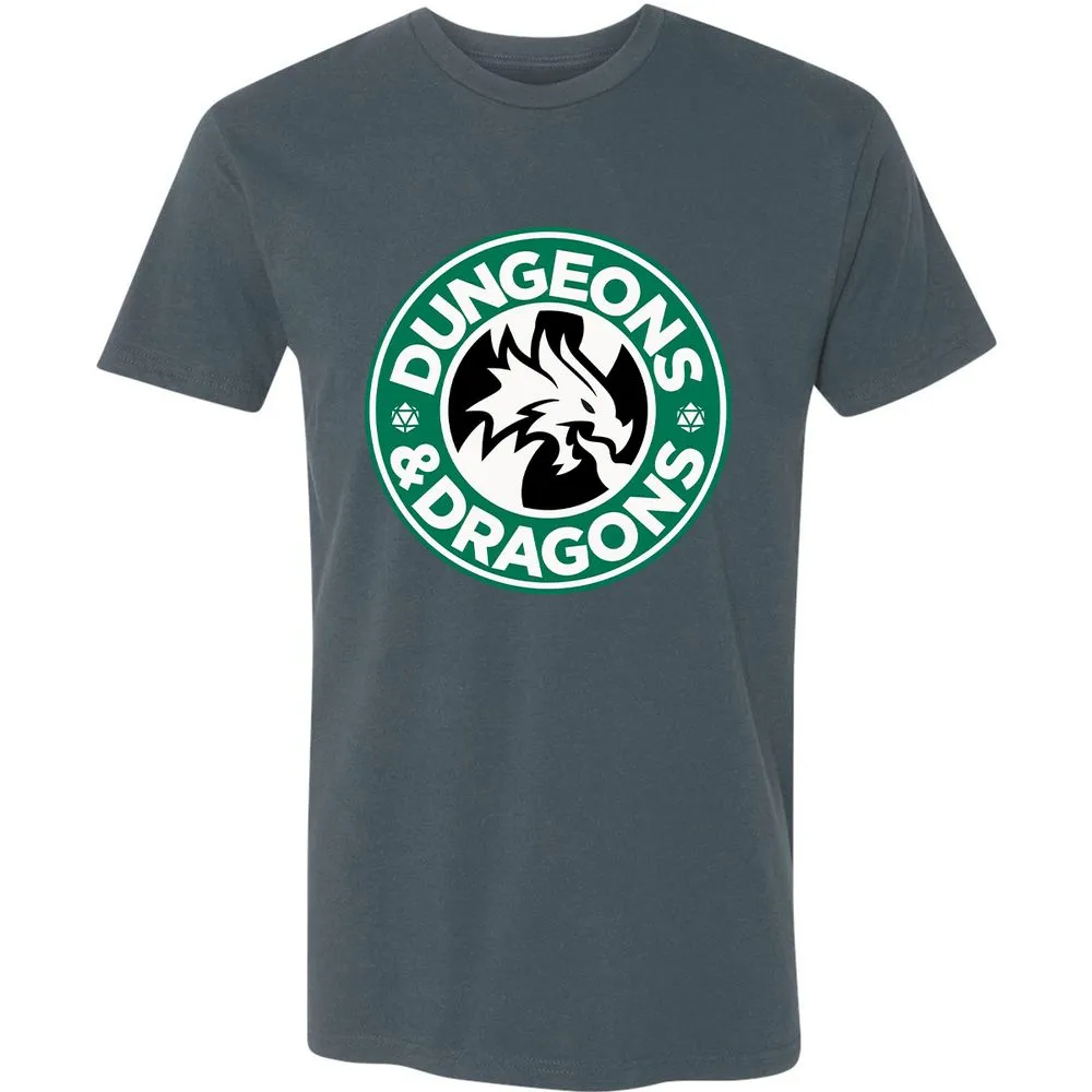 D&D Coffee Premium Unisex T-Shirt - Indigo - 15