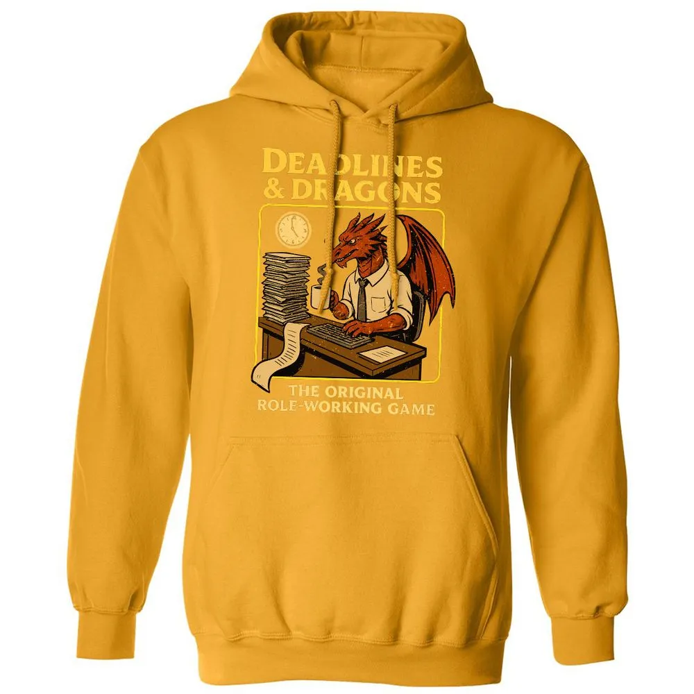 Deadlines & Dragons (Office Staff) Classic Unisex Hoodie - Gold - 12