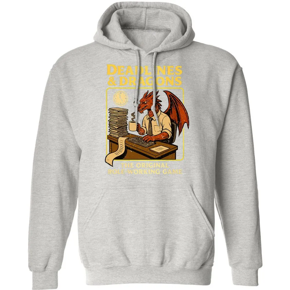 Deadlines & Dragons (Office Staff) Classic Unisex Hoodie - Ash - 8