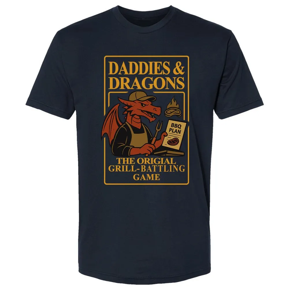 Daddies & Dragons Premium Unisex T-Shirt - Midnight Navy - 2